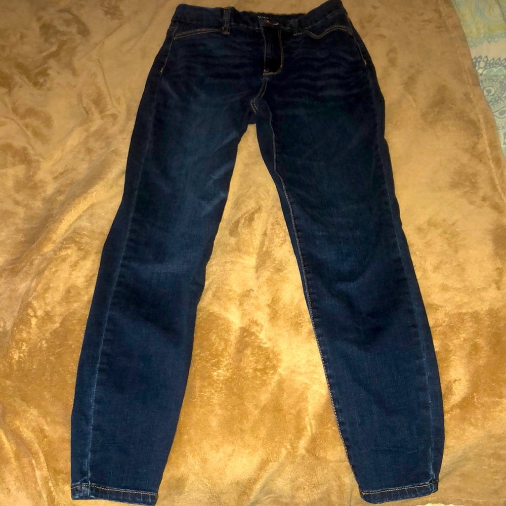 Dark blue jeans